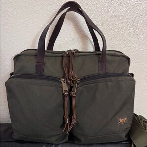 Filson Dryden otter green briefcase